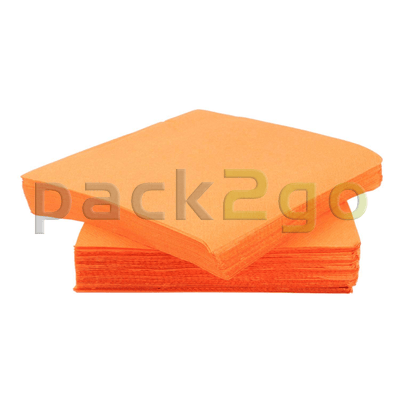 Serviette Gourmet 33x33cm orange Stapel