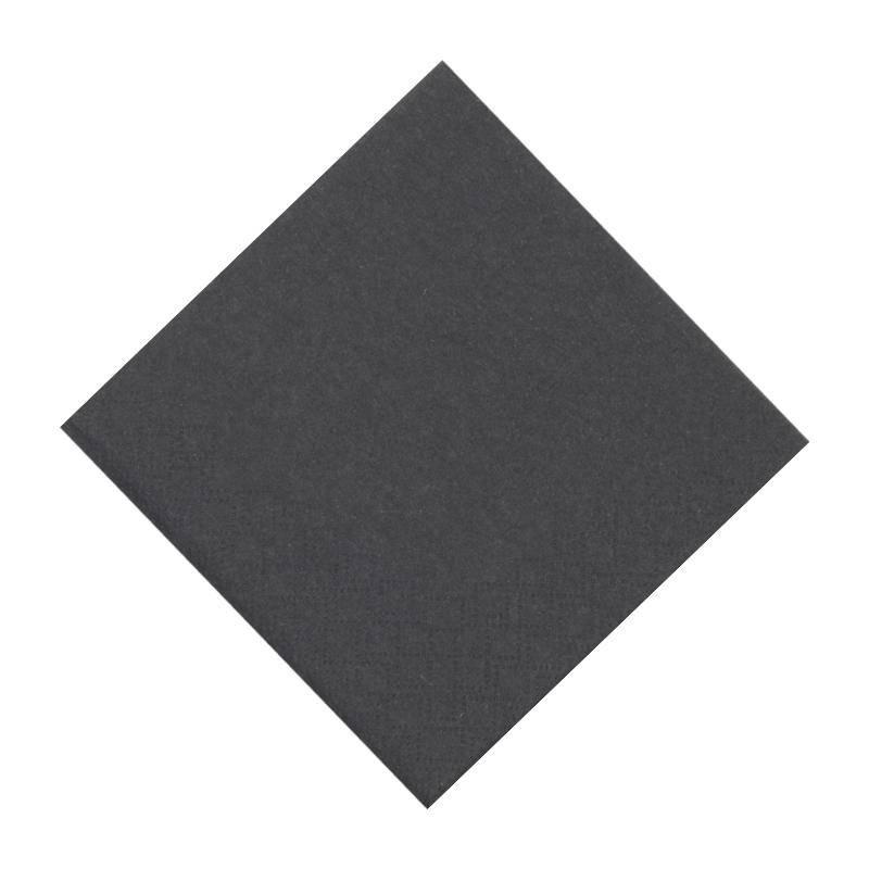 Cocktailservietten 2424cm schwarz einzeln