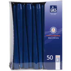Dinerkaarsen (GIES) - donkerblauw, 250 / 22mm horeca 100 stuks