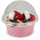 KOMBI - Deli Gourmet Container (Dessertbecher) - 5oz/120ml - PET mit Dom-Deckel (geschlossen)