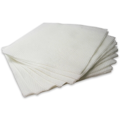 Papierservietten 33x33cm 1-lagig, 1/4 Falz weiß, Prägeservietten ECO TOP
