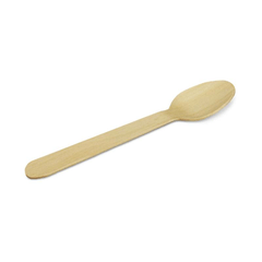 Kaffeelöffel aus Holz, Premium - 14cm, umweltfreundlicher Desserlöffel, Holzbesteck für modernes To Go / Take Away
