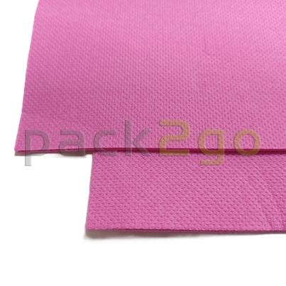 Pinke Point to Point Servietten 33x33cm - Nahaufnahme