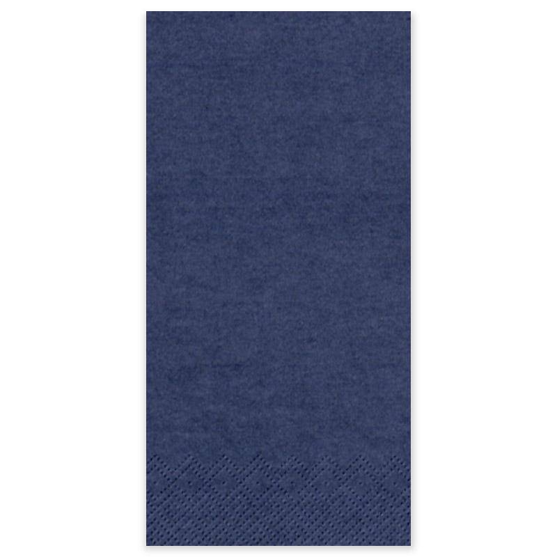Serviette Gourmet 40x40cm 1/8 Kopffalz dunkelblau - einzeln