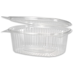 Saladebakje ovaal - PET met deksel - 2000 ml XXL