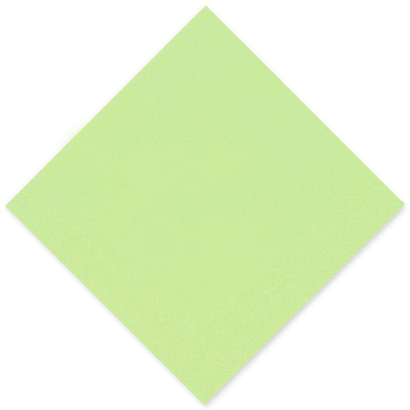 Serviette Gourmet 40x40cm 1/4 Falz limone - einzeln