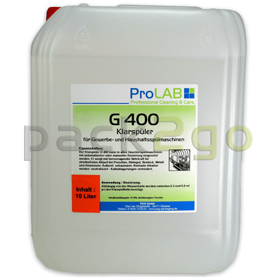 G-400 Klarspüler für Spülmaschinen (ProLAB), 10L Kanister
