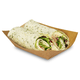 Etensbakje van gerecycled papier (composteerbaar), bruin snackbakje - 128x76x45mm