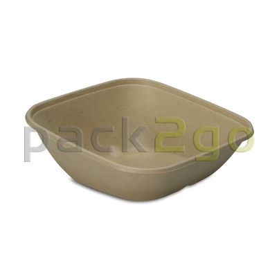 Schale aus Bagasse, quadratisch (kompostierbar), 