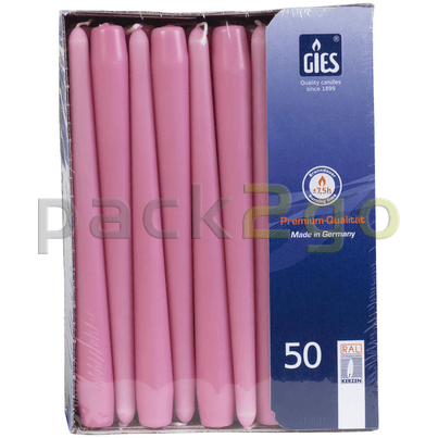 Spitzkerzen (GIES) - Altrosa, 245 / 23mm Gastro 100 Stück
