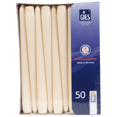 Spitzkerzen (GIES) - Champagner / Ivory, 245 / 23mm Gastro 100 Stück