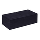 Tissue-Servietten Point to Point, 38x38cm 1/4 Falz, 2-lagig - schwarz - Soft Premium