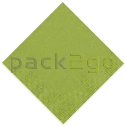 Tissue-Servietten GOURMET, 33x33 1/4 Falz, 3-lagig - hellgrün - Zellstoffservietten farbige
