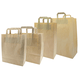Papiertragetaschen 22+11x36cm - Kraft, braun, umweltfreundlich