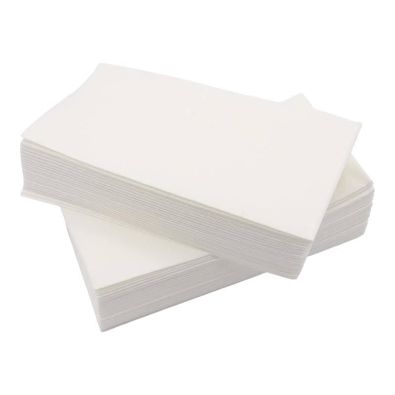 Serviette Gourmet 33x33cm 1/8 Kopffalz weiß - Stapel versetzt