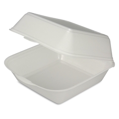 Hamburgerbox XXL - EPS-schuimstof, wit