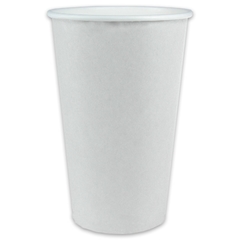 Kaffeebecher Coffee to go, Heißgetränke-Pappbecher weiß - 20oz, 500ml