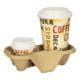 VOORDEELSET - Coffee To Go koffiebekers "Barista" - 8 oz, 200ml, kartonnen bekers met zwarte deksel