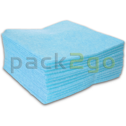 Allzwecktuch-Vlies, 38x38cm Vliestuch, Universal-Reinigungstuch - blau (mit Farbcodierung)