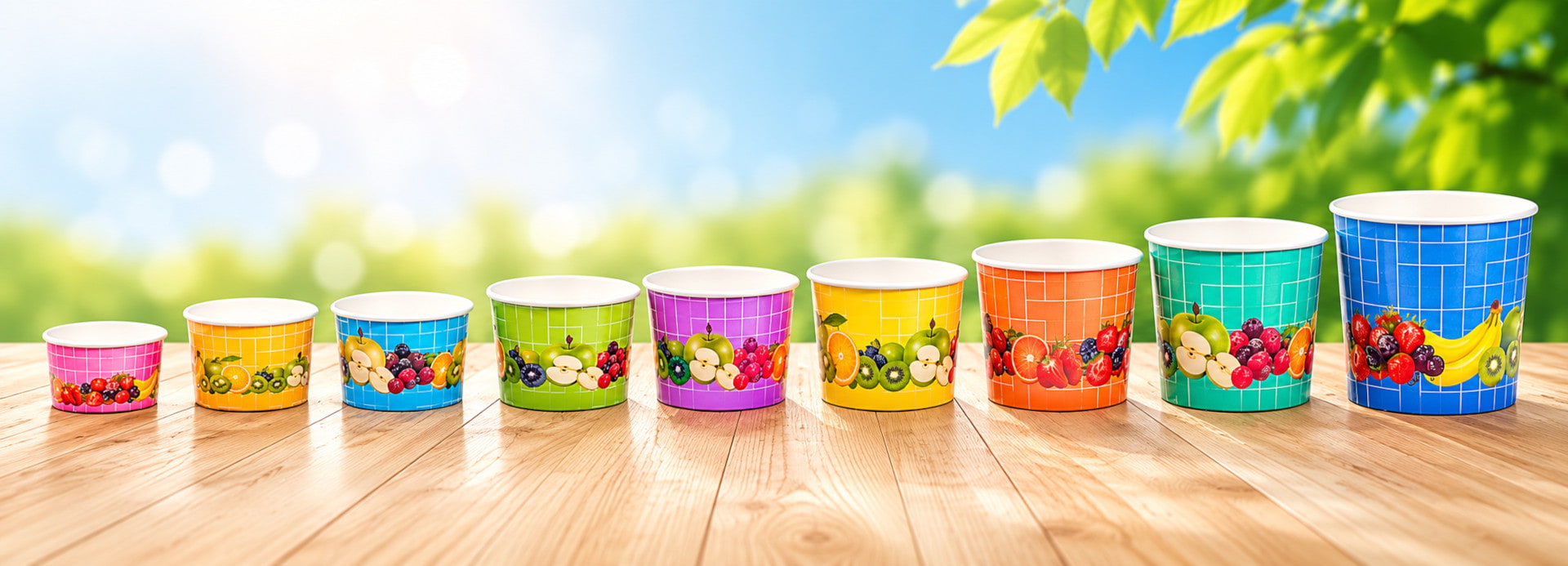 Eisbecher in Verschiedenen Größen